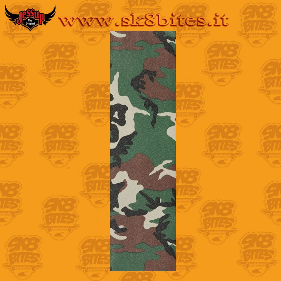 Jessup Griptape Camouflage 9"x33" Foglio Adesivo Skateboard Street Pool
