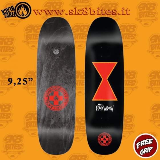 Black Label Black Widow 9,25" Skateboard Oldschool Street Deck