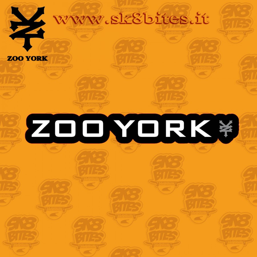 Zoo York Logo Sticker Black Skateboard Sticker