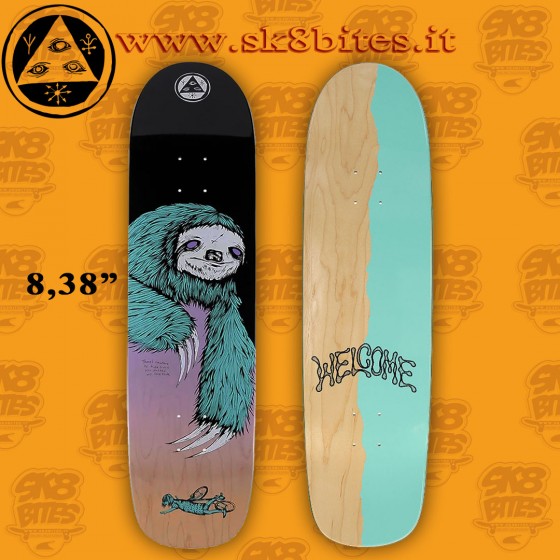 Welcome Sloth Son Of Planchette 8,38" Street Skateboard Bowl Deck