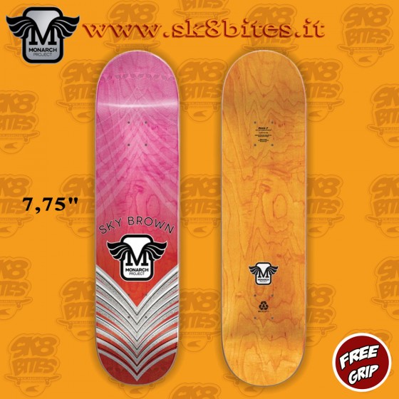 Monarch Project Sky Horus Gradient R7 Pink 7,75" Street Skateboard Pool Deck
