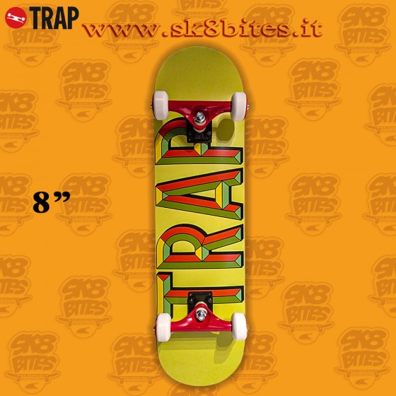 Trap Iron Logo Lemon 8" Tavola Completa Skateboard Street Pool