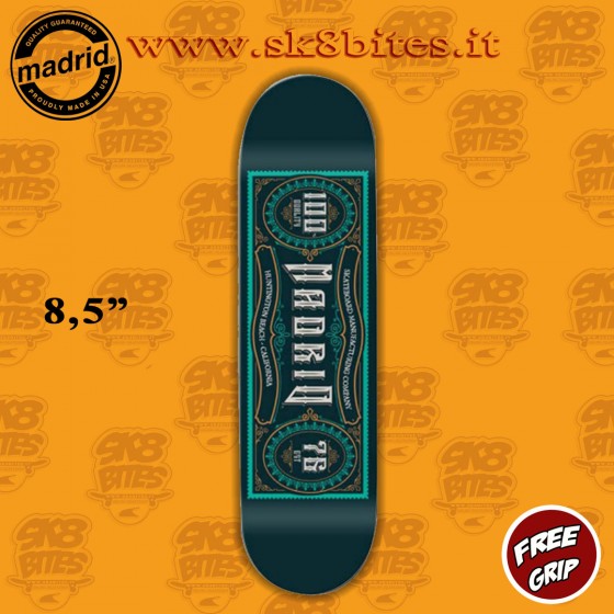 Madrid Distillery 8,5" Skateboard Street Pool Deck