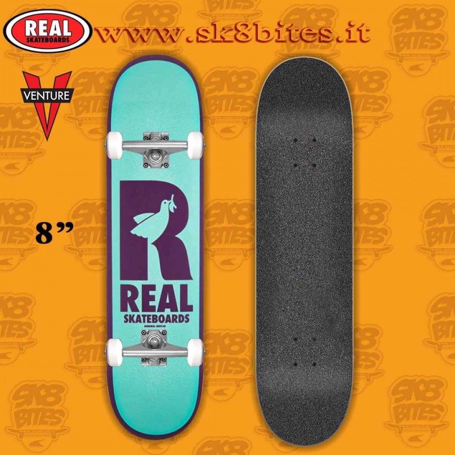 Real Skateboards Doves Redux 8" Tavola Completa da Skate Street Alta Qualità