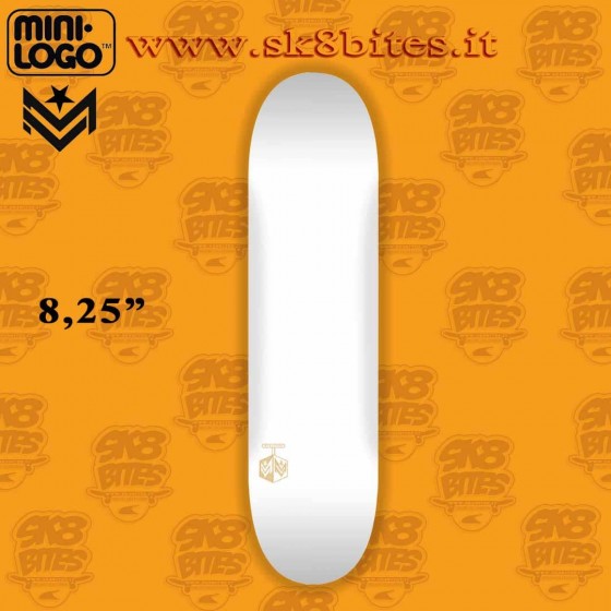 Mini Logo Detonator 8,25" White Street Skateboard Bowl Deck