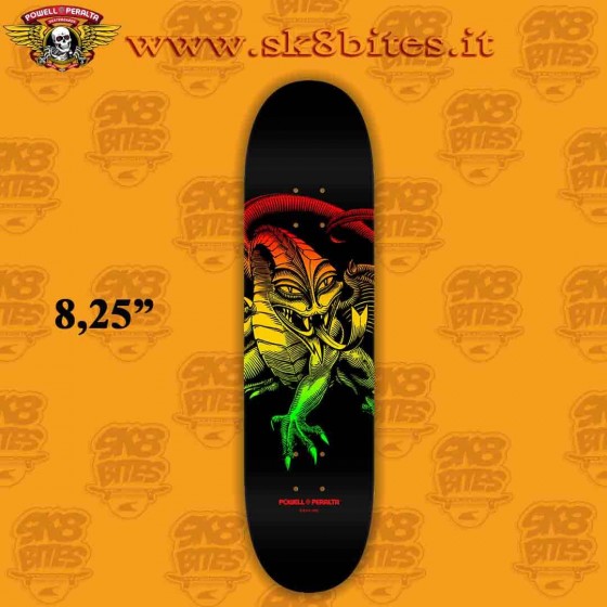 Powell Peralta Cab Dragon Rasta Fade 8,25" Skate Street Pool Deck