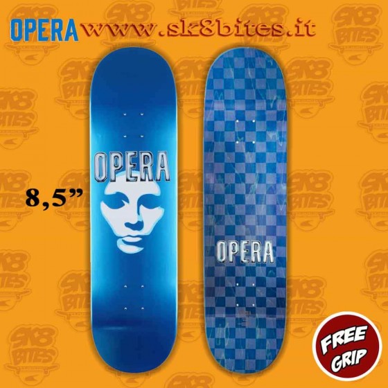 Opera Skateboards EX7 Mask Logo 8,5" Street Skateboard Pool Deck