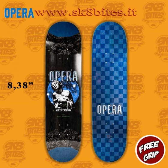 Opera Skateboards Ex7 Pro Alex Perelson Grasp Pop Slick 8,38" Street Skateboard Pool Deck