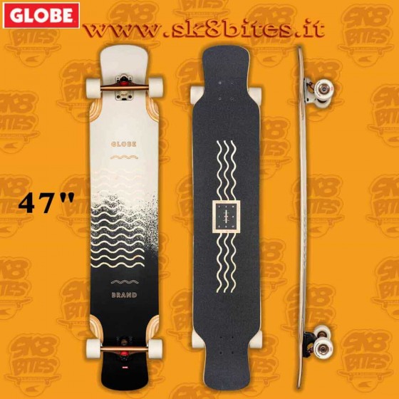 Globe Geminon XL 47" Spray Wave/Black Copper Complete Longboard Dancing Freestyle Deck