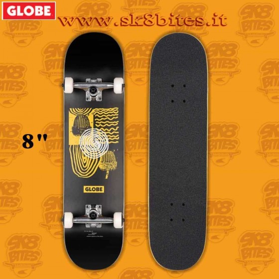 Globe G1 Fairweather 8″ Black Yellow Complete Skateboard Street Pool Deck
