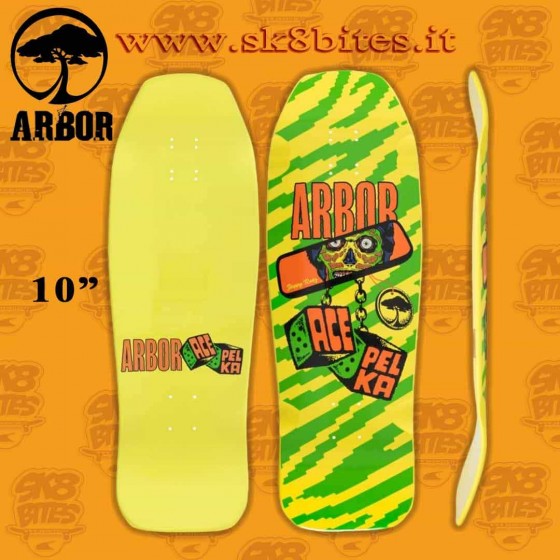 Arbor Ace Pelka Rearwiew 10" Skateboard Street Oldschool Deck