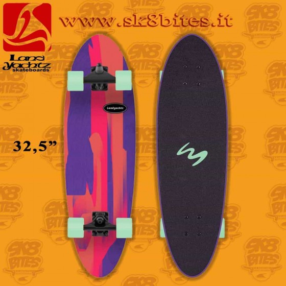 Landyachtz Groveler Purple 32.5” Complete Surfskate Carving Cruising Deck