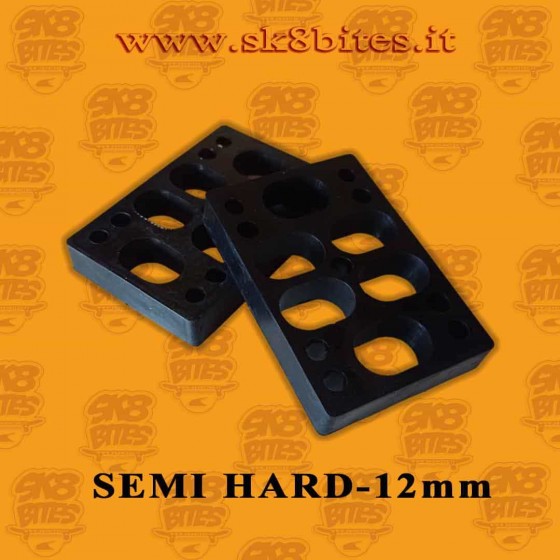 Semi Hard Flat Risers 12mm Blank Skateboard Oldschool Hardware