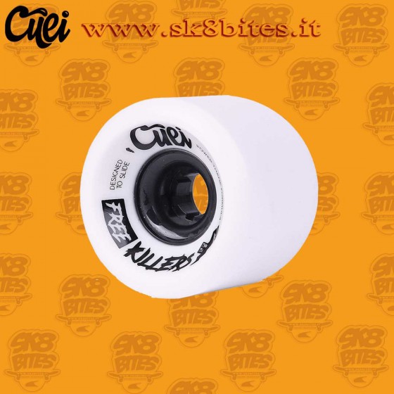 Cuei Free Killers 73mm 75a White Longboard Slide Freeride Wheels